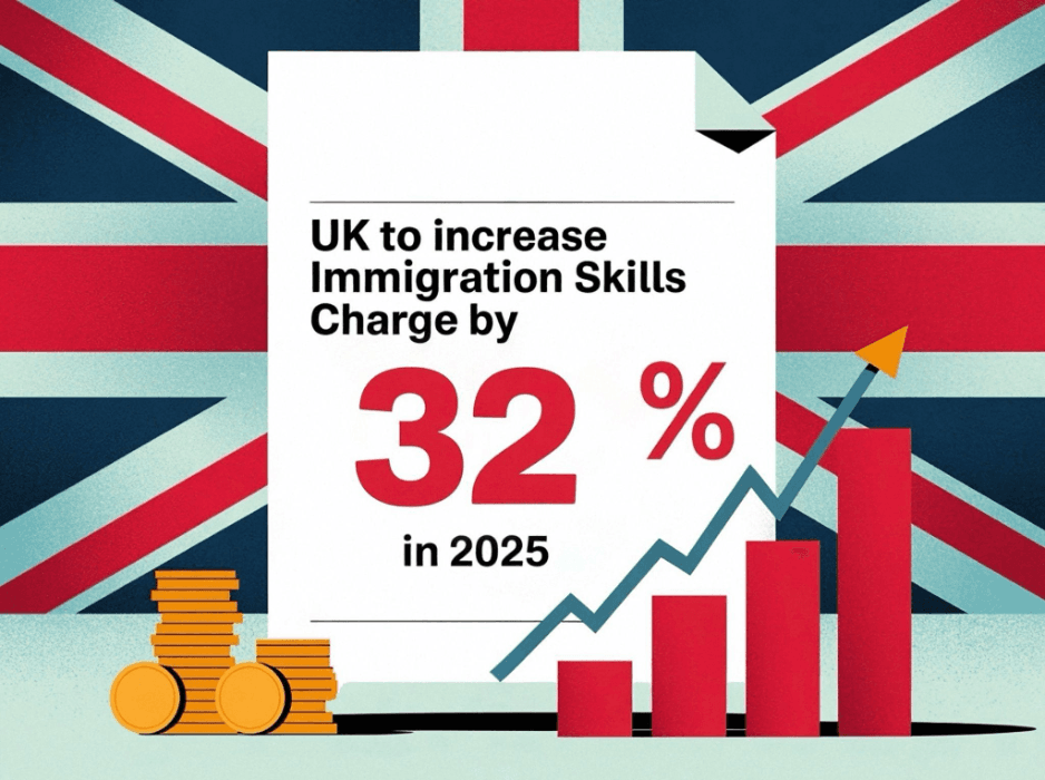 UK to Increase Immigration Skills Charge by 32% in 2025