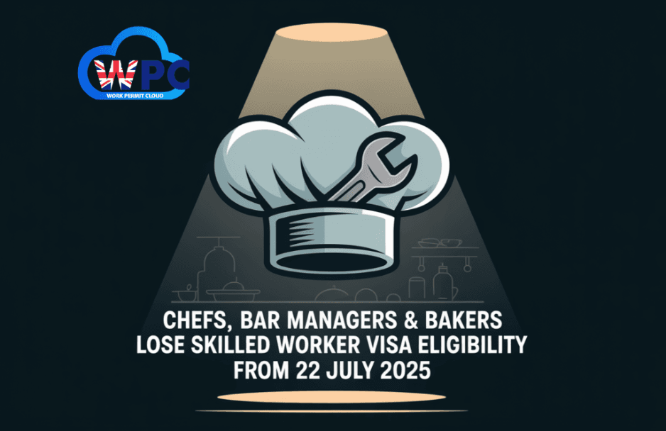 Chefs, Bar Managers & Bakers Lose Skilled Worker Visa Eligibility from 22 July 2025