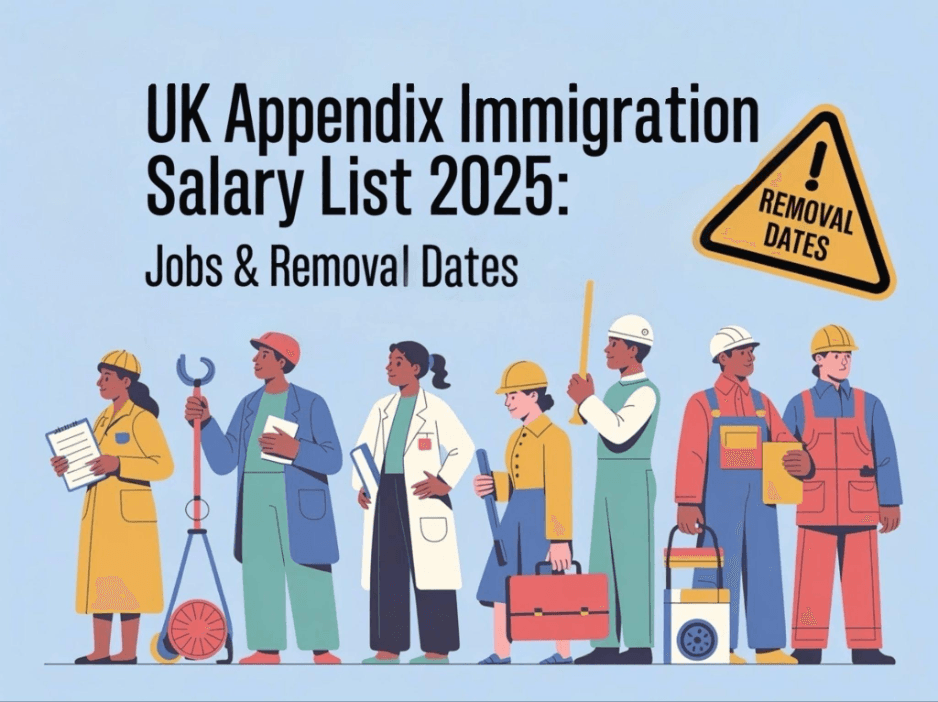 UK Appendix Immigration Salary List 2025: Jobs & Removal Dates